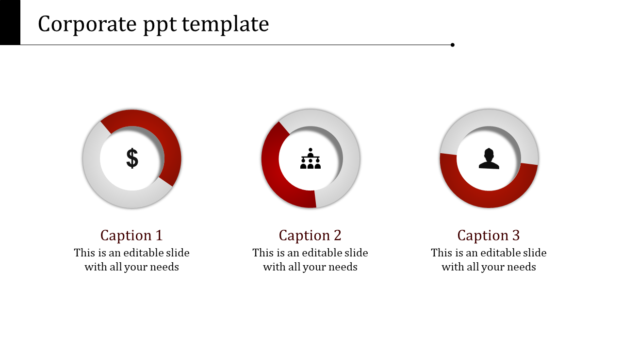 Corporate Red Theme PowerPoint Template